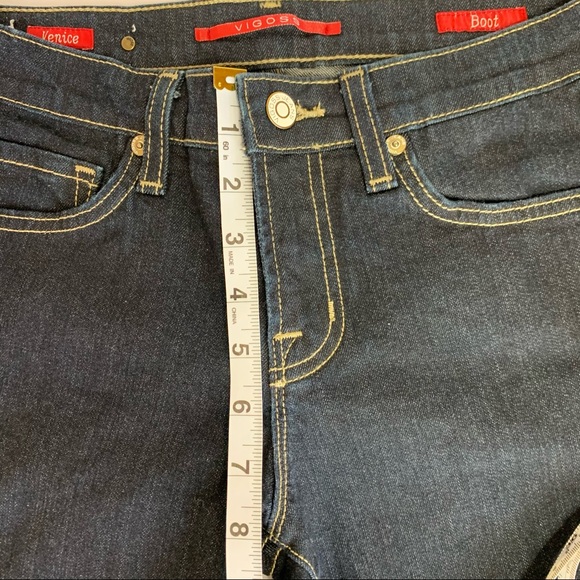 Vigoss Venice Boot Cut Dark Denim Stretch Jeans - Picture 8 of 11